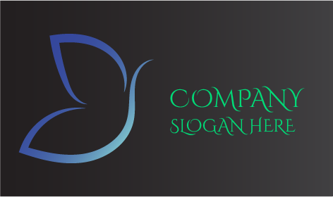 Logo Papillon Bleu Clair