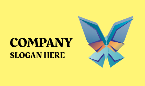 Origami Craft Butterfly Logo