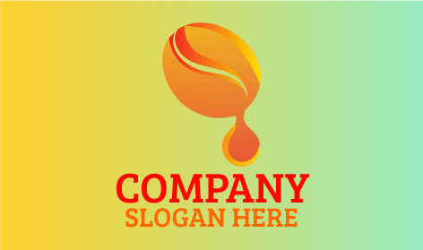 Logo Del Caffè Gocciolante Del Chicco Di Caffè