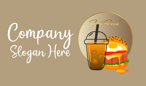 Logo Kafe Makanan Cepat Saji