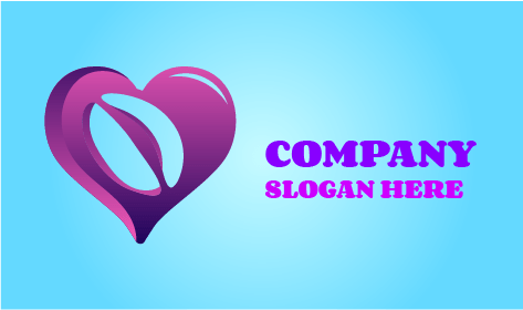 Purple Heart Bean Cafe Logo