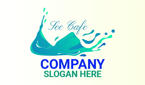 Verschütt etes Getränke Café Logo