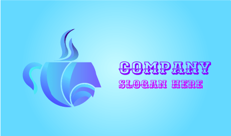 Logotipo Elegante Do Café Fumegante