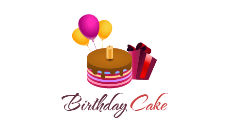 Birthday Surprise Cake Ai Logo