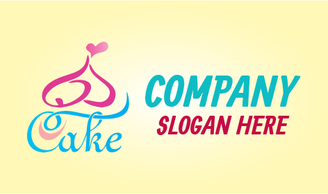 Cotton Candy Cake Logo