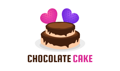 Delectable Chocolate Cake Ai Logo