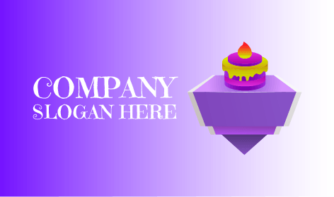 Flavorful Blueberry Cake Logo