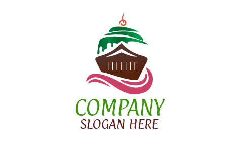 Green Frosting Boat Cake