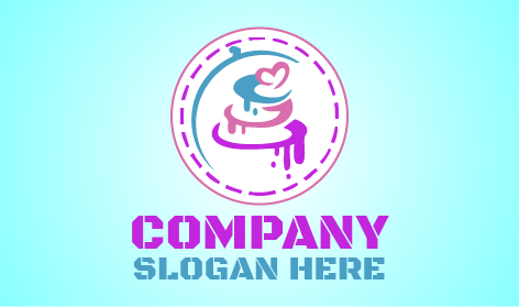 Indigo Heart Cake Logo