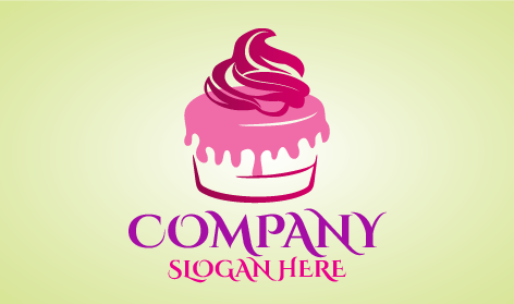 Pink Caramel Cake Logo