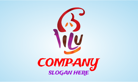 Red Cone Cupcake Logo