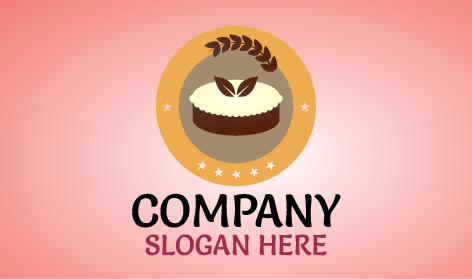 Vanilla Pie Cake Logo