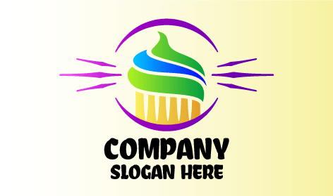 Logo vibrante per un negozio di cupcake