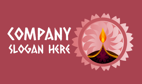 Logo Della Candela Diya Floreale