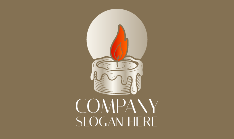 Logo Della Candela D'argento Fusa