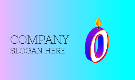 Logo Della Candela Numero Zero