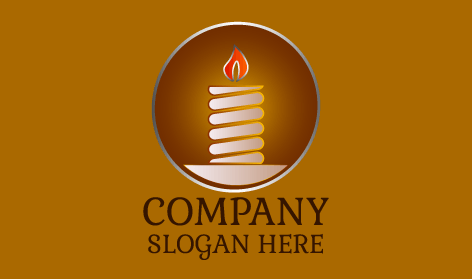 Stylish Wax Candle Logo