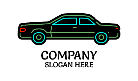 Logotipo De Carro Estilo Retrô Preto