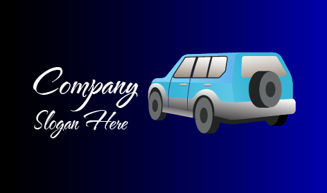 Logotipo Do Carro Suv Azul