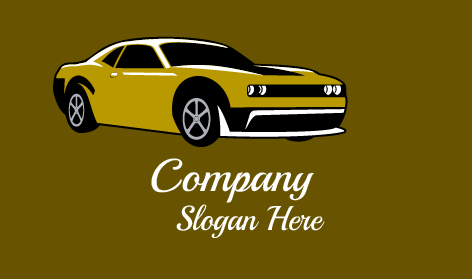 Logotipo De Silhueta De Carro Clássico