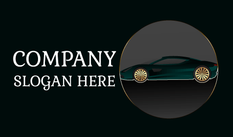 Logotipo Do Carro Rodas Douradas