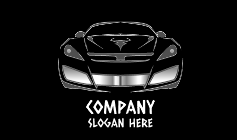 Logotipo Do Carro Com Farol Cinzento