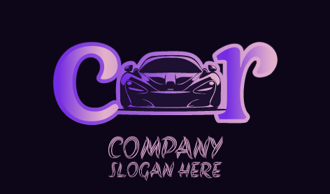 Logotipo Da Marca De Carro Roxo