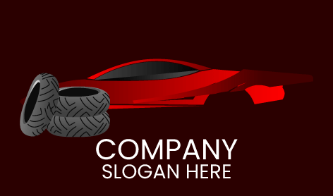 Logotipo De Manutenção Automóvel Vermelho