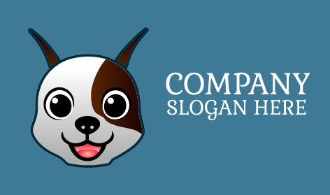 Happy Cartoon Hound Logo