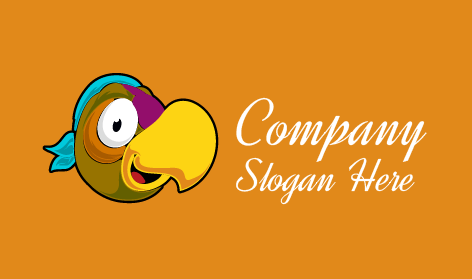 Happy Pirate Cartoon Logo