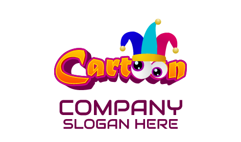 Orange Cartoon Wordmark Logo