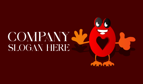 Logo Del Fumetto Del Cuore Sorridente