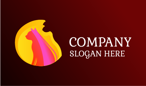 Cooles Katzen-Haustier-Logo