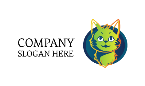 Niedliches Kleines Katzenlogo