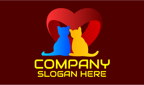 Liebespflege-Katzenlogo