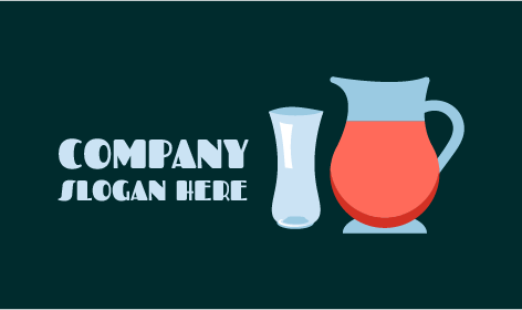 Beautiful Water Set Catering Logo