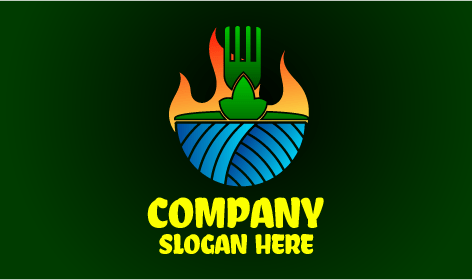 Blazing Green Bowl Catering Logo