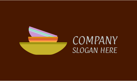 Ceramic Bowl Set Catering Logo