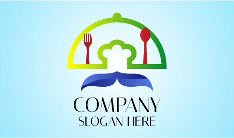 Classic Cloche Catering Chef Logo