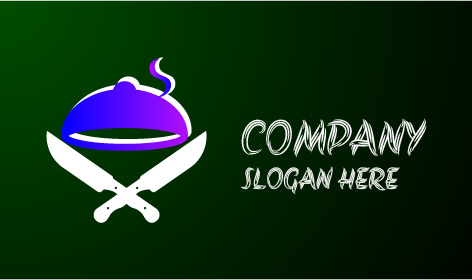 Gradient Cloche Catering Logo