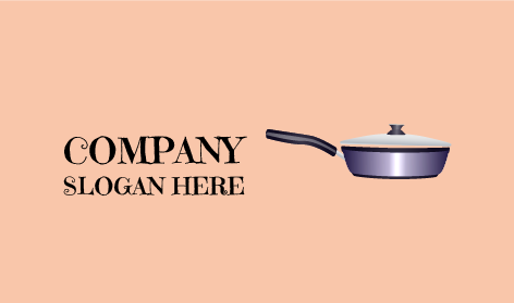 Silver Frying Pan Catering Logo