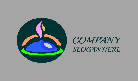 Steaming Cloche Catering Logo