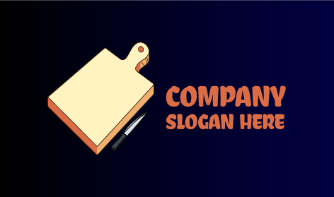 Wooden Chopping Board Catering Logo