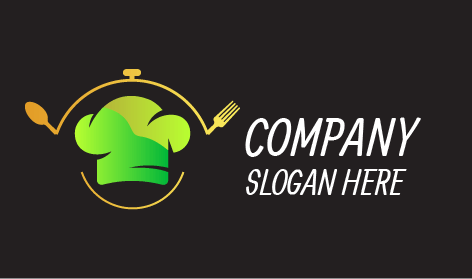 Yellow Cutlery Lid Catering Logo