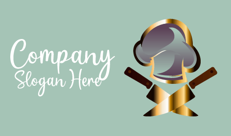 Crossed Knives Chef Logo