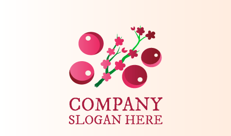 Aesthetic Cherry Blossom Logo