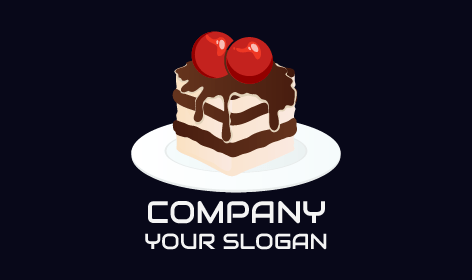 Chocolate Pastry Cherry Logo