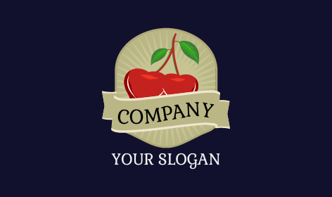 Crimson Red Cherry Logo