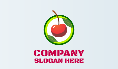 Dual Green Circle Cherry Logo