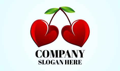 Dual Heart Cherry Logo